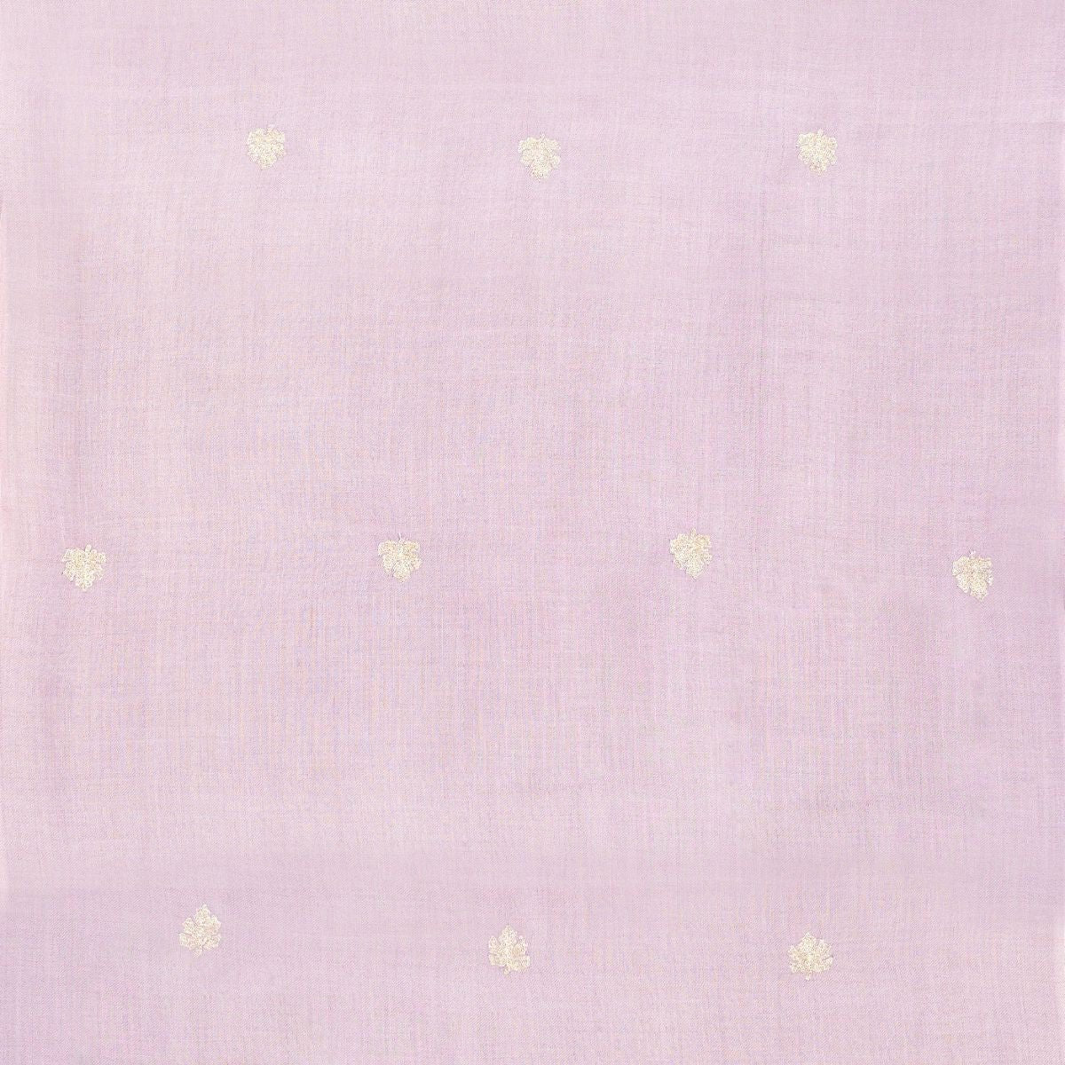 Lilac Pure Pashmina Embroidered Scarf - Chinar Patta | Verified Sustainable by Brown Living™