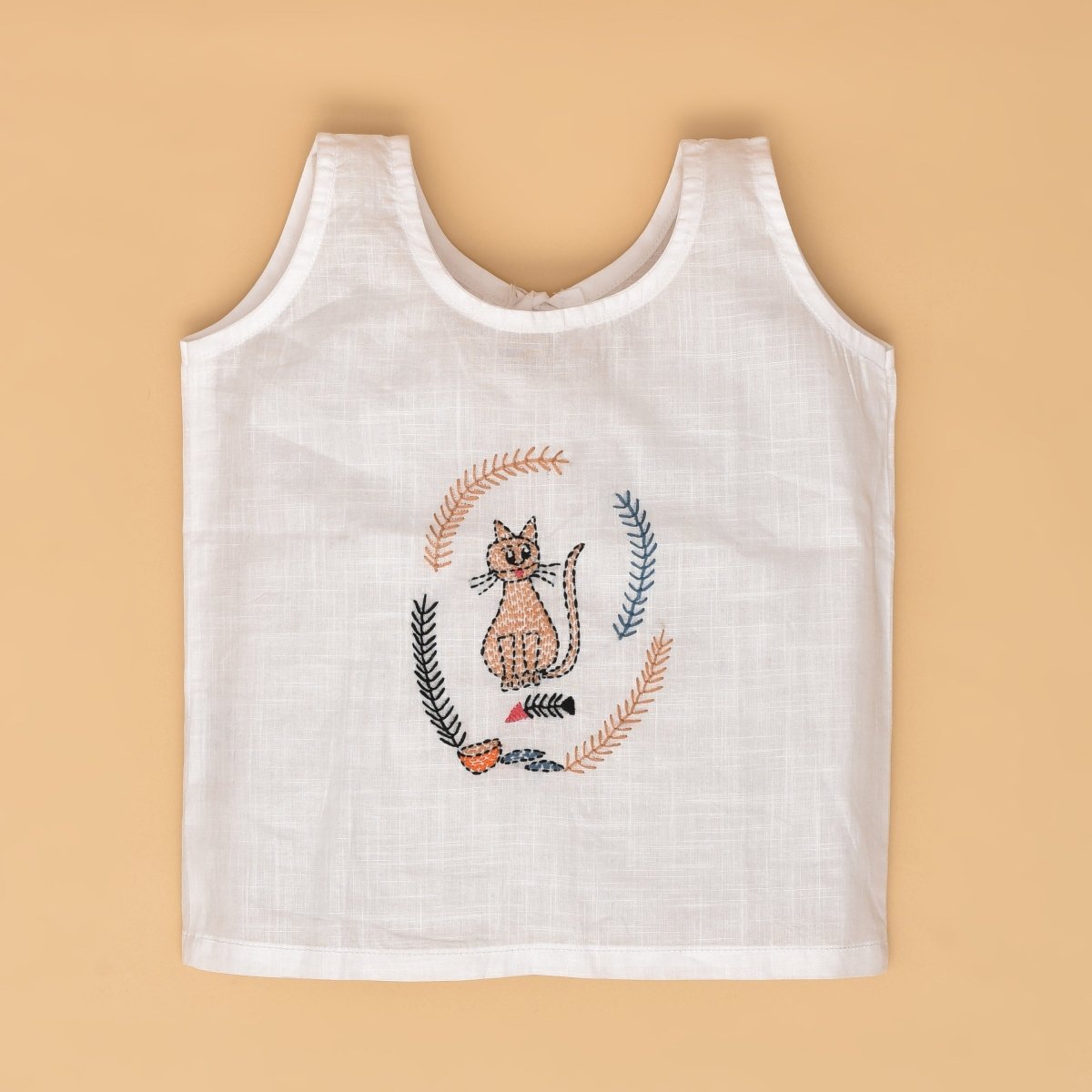 Little Explorers Trio - Cat, Fish & Ladybug Backopen Pure Cotton Baby Jabla Set – Kids Shirts by Stotra available on Brown Living™. Small . SKU: STRCOTMULTBOJAB05 - CFL - S. Img 24.