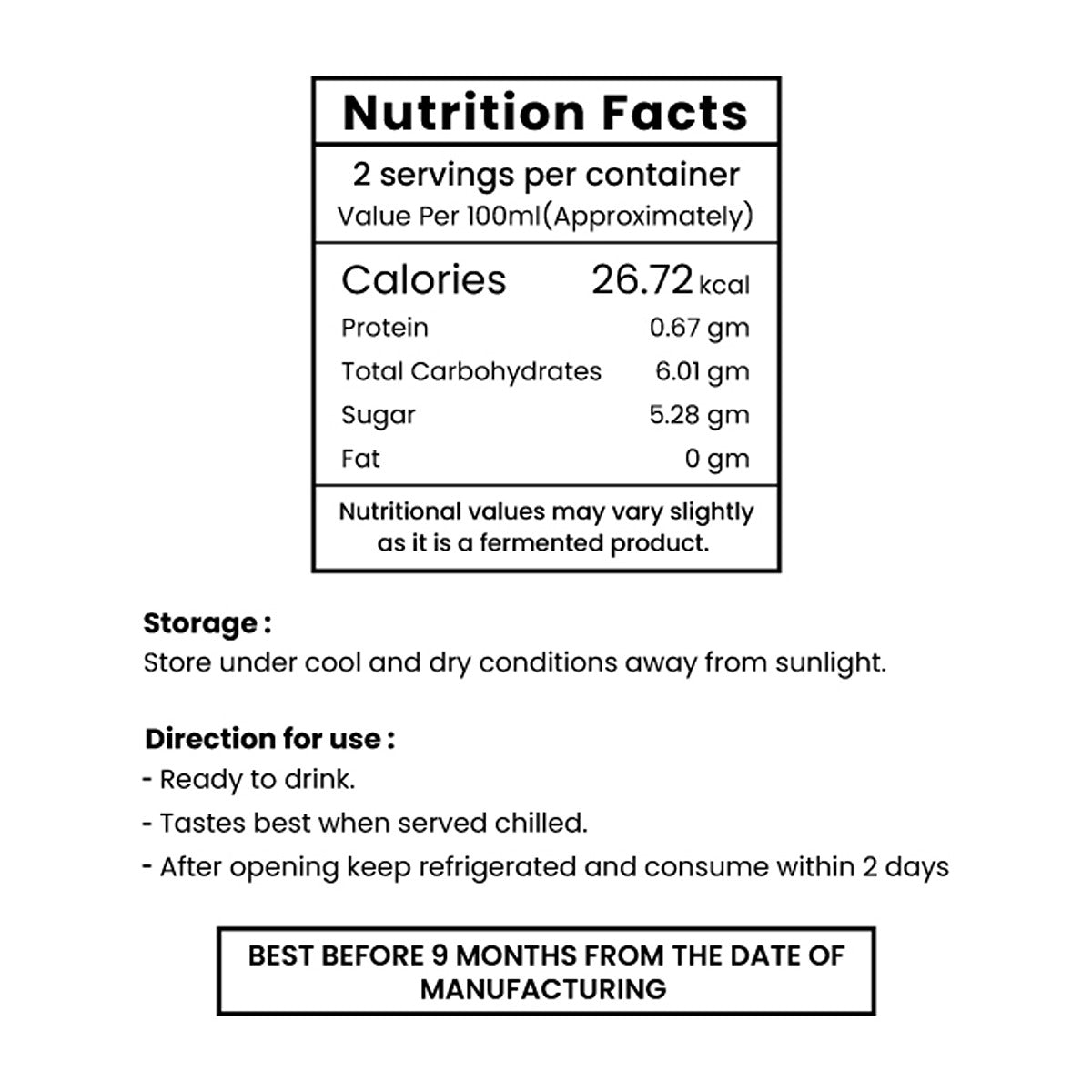 Low Sugar Exotic Peach Kombucha - 330ml | Verified Sustainable by Brown Living™