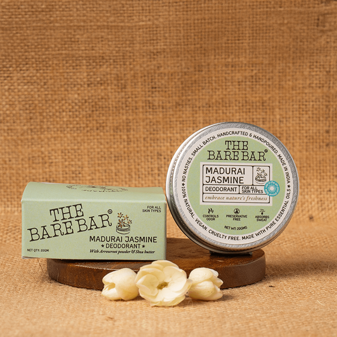 Madurai Jasmine Deodorant for a Floral Scented Day – Deodorant on Brown Living™. SKU: 8904448007619. Img 3.