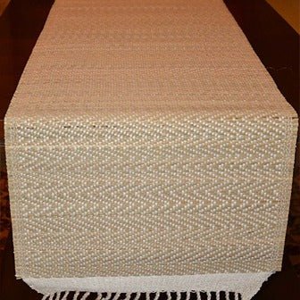 Madurkathi Tassels Chevron Table Runner – Table Linens on Brown Living™. SKU: MKTRUN018B - n. Img 3.