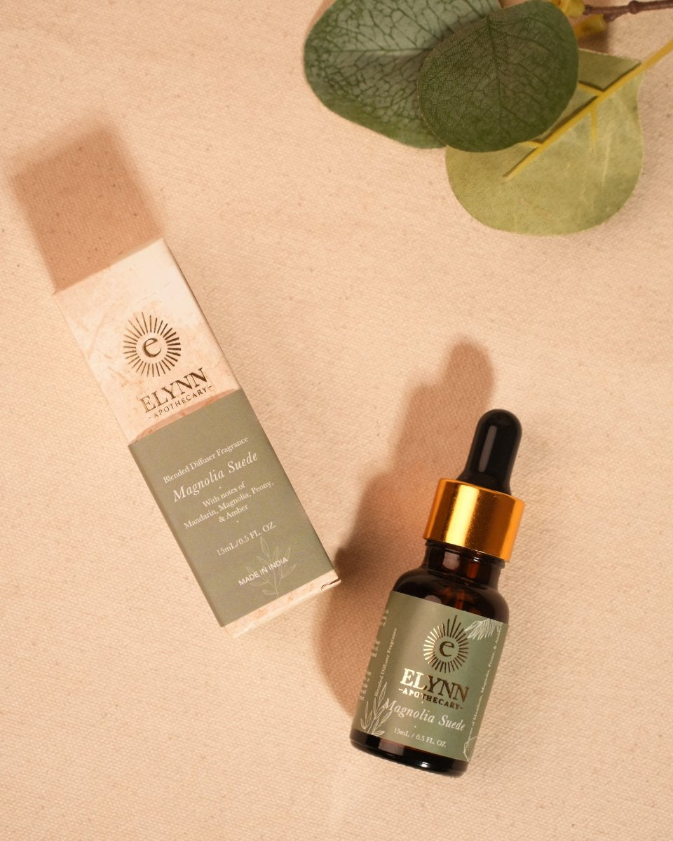 Magnolia Suede Diffuser Oil - 15ml – Fragrance Diffusers by Elynn available on Brown Living™. . SKU: EL - MSDF/15. Img 8.