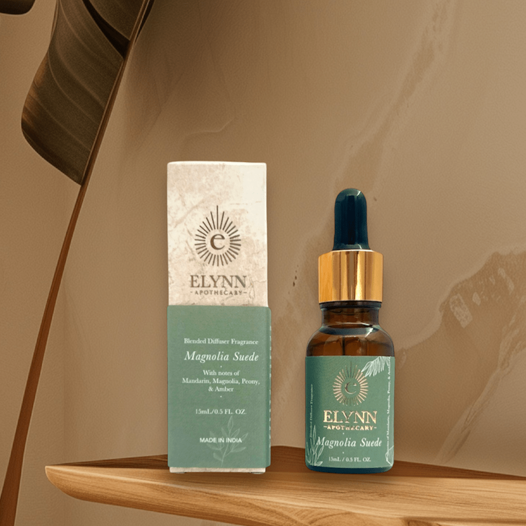 Magnolia Suede Diffuser Oil - 15ml – Fragrance Diffusers by Elynn available on Brown Living™. . SKU: EL - MSDF/15. Img 12.