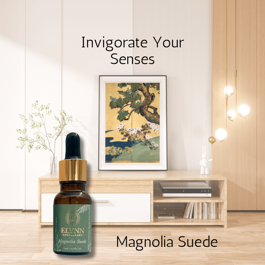 Magnolia Suede Diffuser Oil - 15ml – Fragrance Diffusers by Elynn available on Brown Living™. . SKU: EL - MSDF/15. Img 24.
