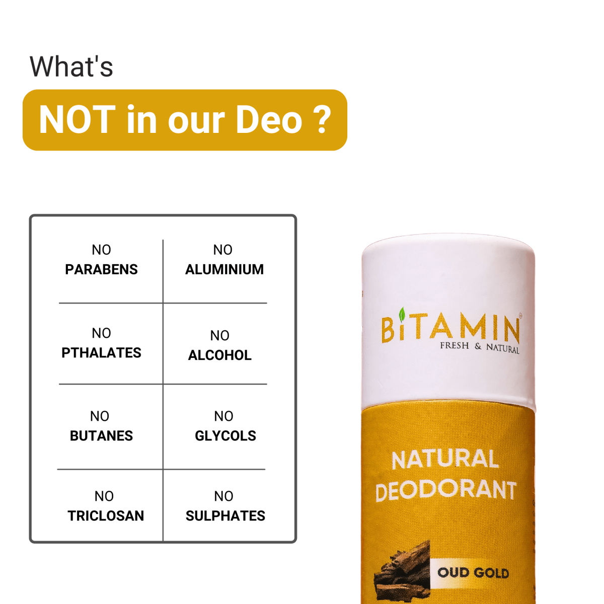 Men Natural Deodorant - Pack of 2 | 30g Each – Deodorant on Brown Living™. SKU: menpack. Img 5.