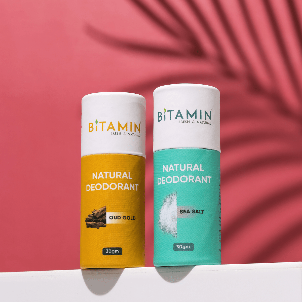 Men Natural Deodorant - Pack of 2 | 30g Each – Deodorant on Brown Living™. SKU: menpack. Img 1.