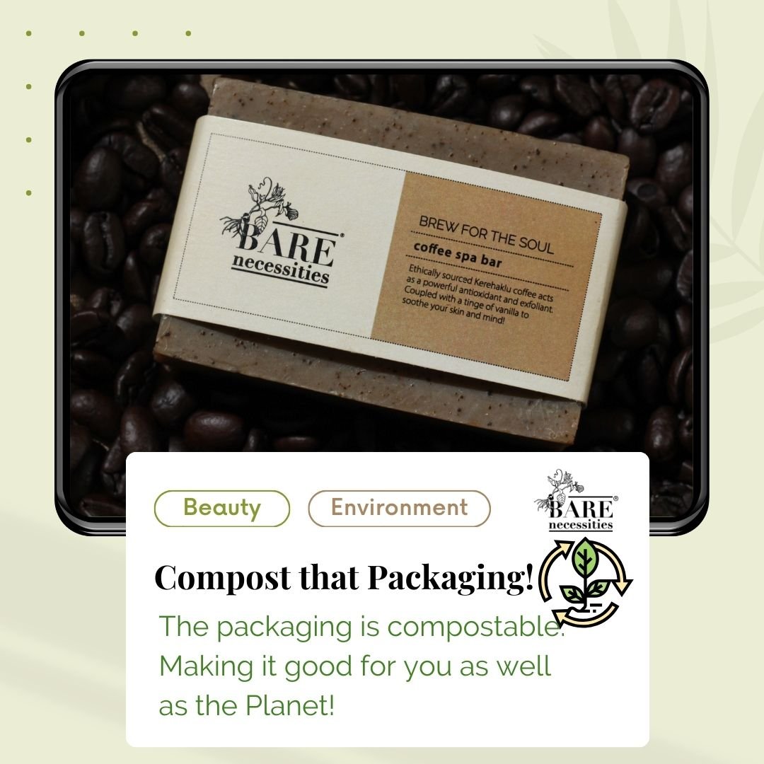 Mild Exfoliating Coffee Scrub Soap for Radiant Smooth Skin - Pack of 2 – Body Soap on Brown Living™. SKU: Coffee - spa - bar - 75g. Img 6.