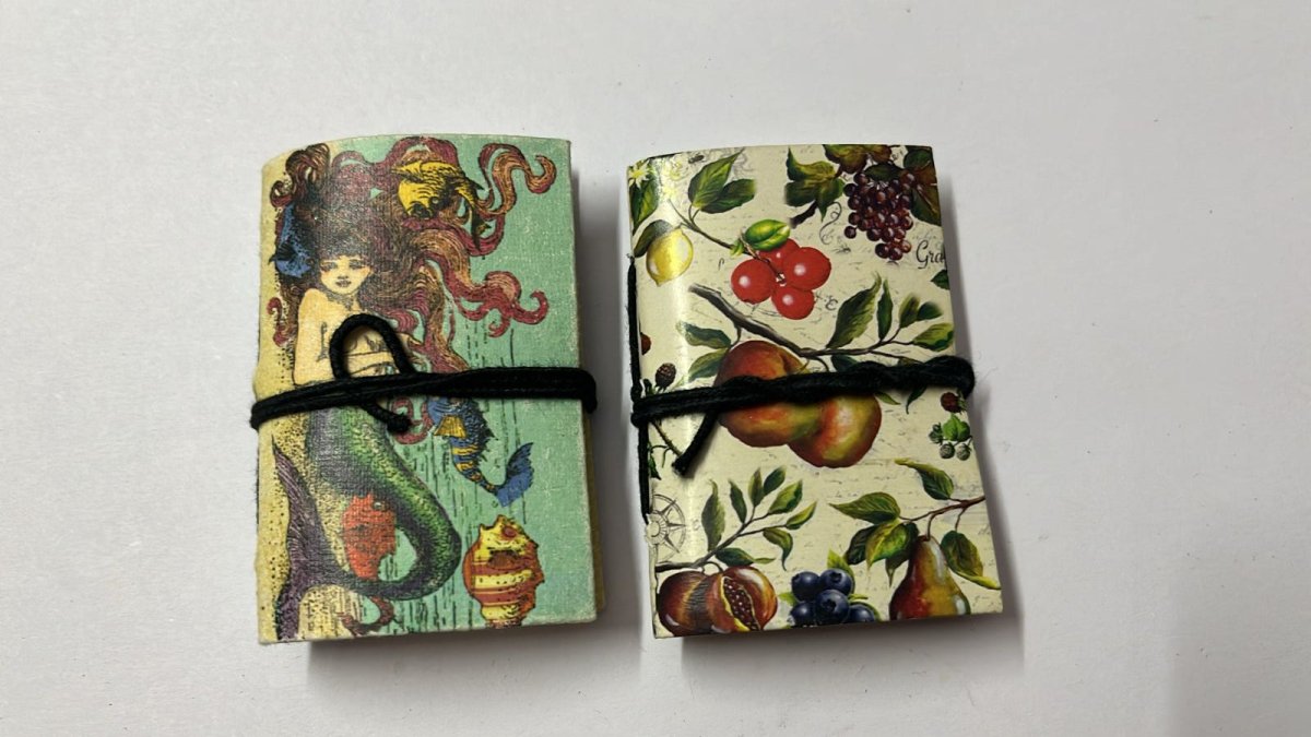 Mini Recycled Paper Journal Pack of 2 – Notebooks & Notepads on Brown Living™. SKU: OEP2533993. Img 20.