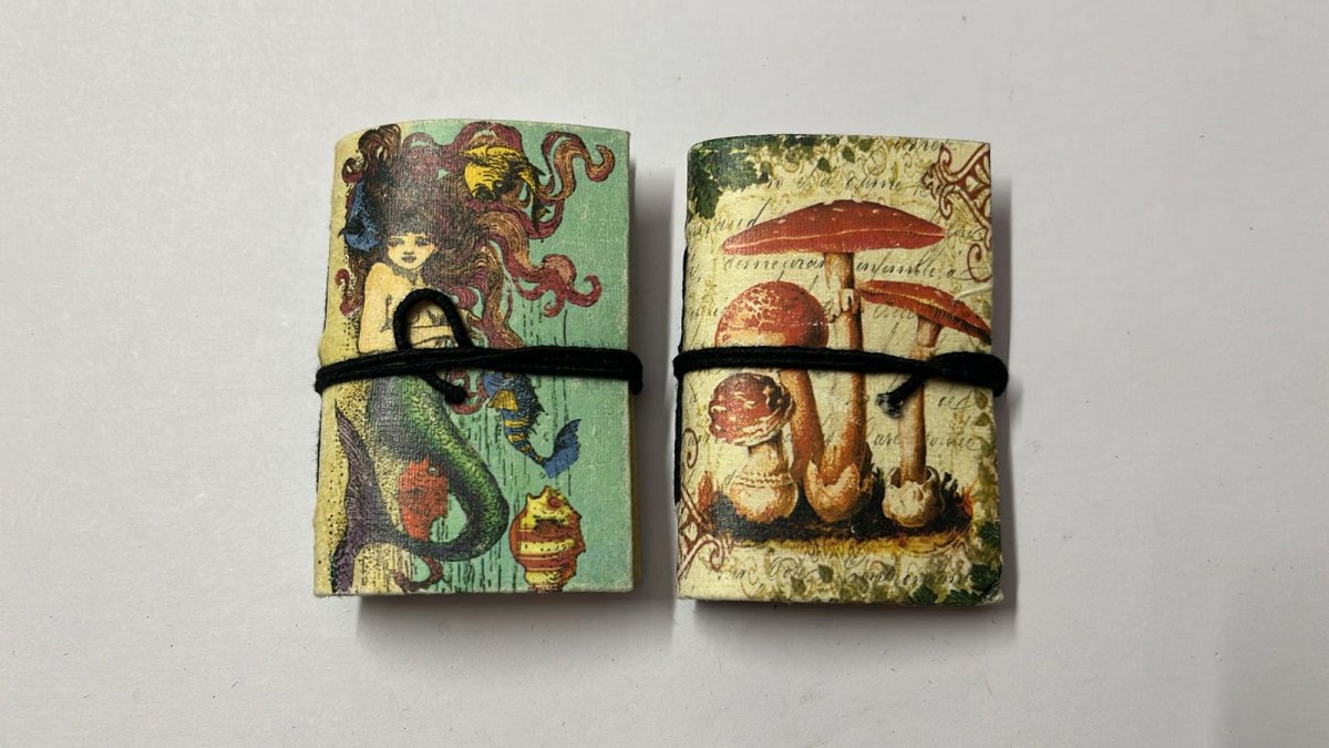 Mini Recycled Paper Journal Pack of 2 – Notebooks & Notepads on Brown Living™. SKU: OEP2534002. Img 19.
