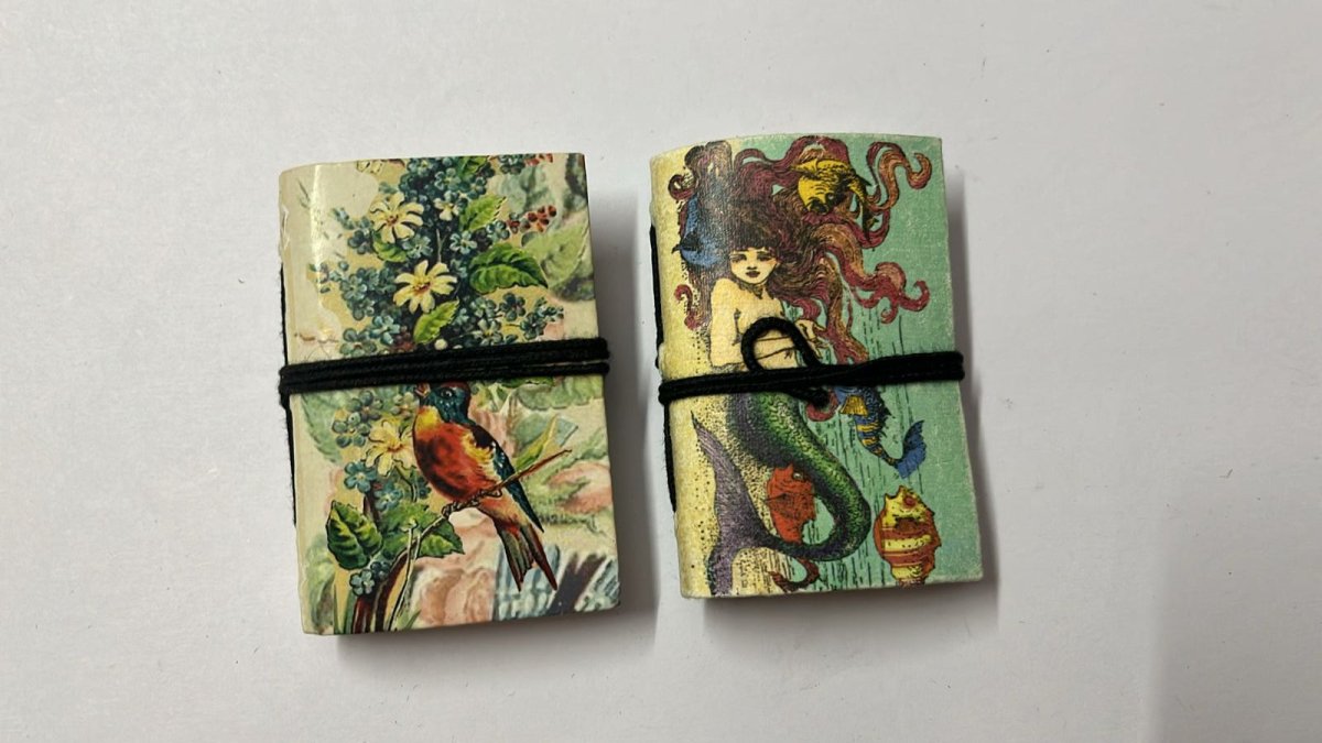 Mini Recycled Paper Journal Pack of 2 – Notebooks & Notepads on Brown Living™. SKU: OEP2533989. Img 12.