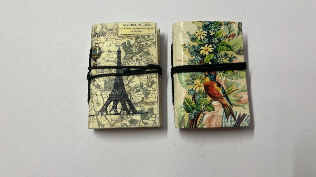 Mini Recycled Paper Journal Pack of 2 – Notebooks & Notepads on Brown Living™. SKU: OEP2533991. Img 11.