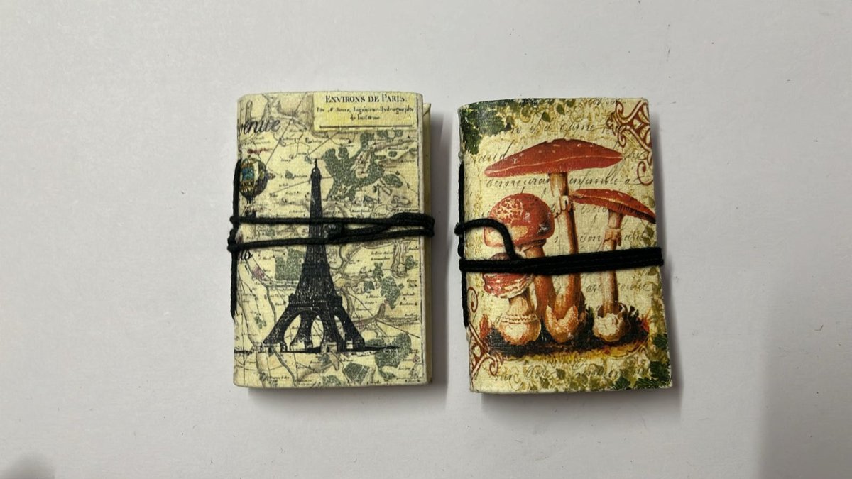 Mini Recycled Paper Journal Pack of 2 – Notebooks & Notepads on Brown Living™. SKU: OEP2534000. Img 10.