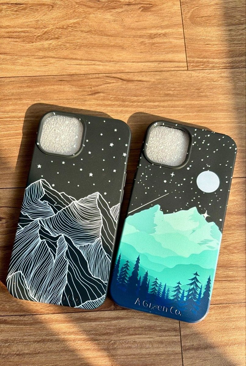Moon & Mountains - Biodegradable Eco - Friendly Phone Case / Mobile Cover – Tech Accessories on Brown Living™. SKU: MN - MNTN - 13 - 001. Img 6.