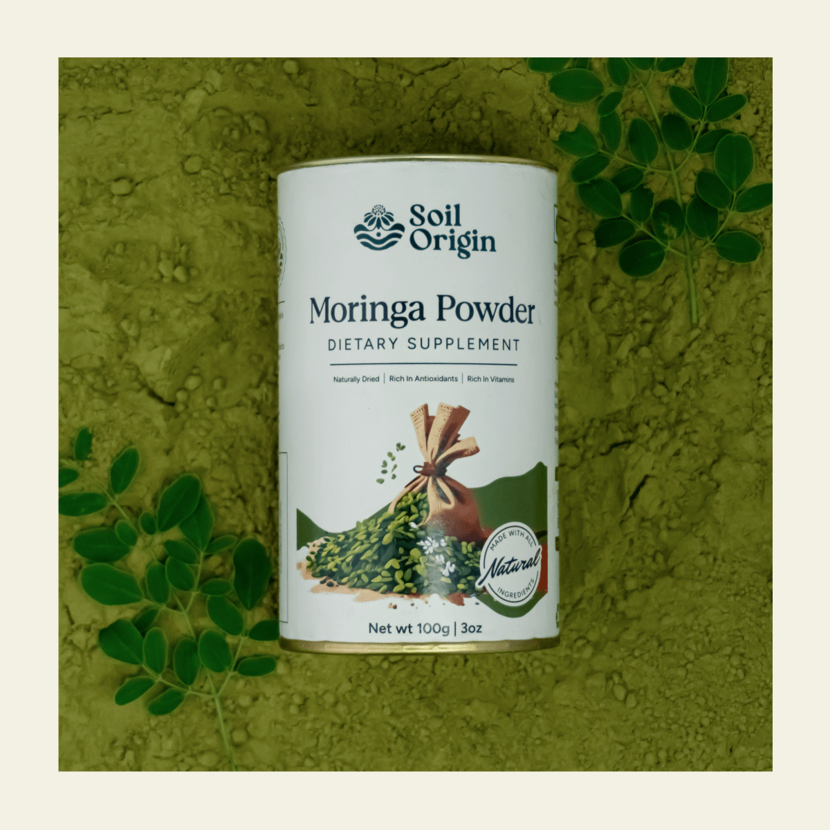 Moringa Powder | Superfood | Vitamin & Mineral - Rich | 100g | Verified Sustainable by Brown Living™