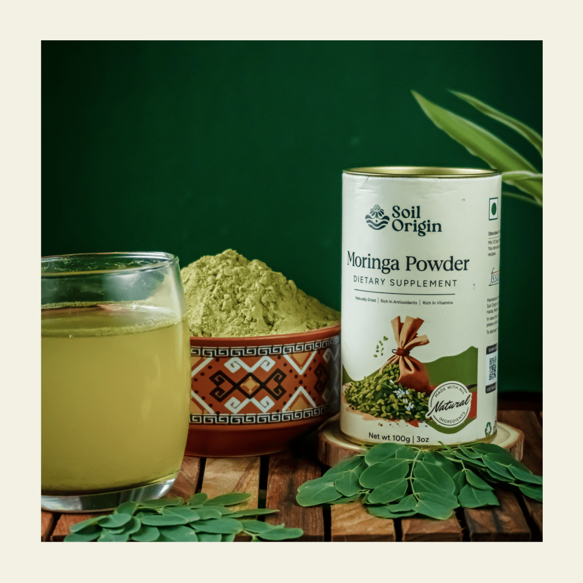 Moringa Powder | Superfood | Vitamin & Mineral - Rich | 100g | Verified Sustainable by Brown Living™