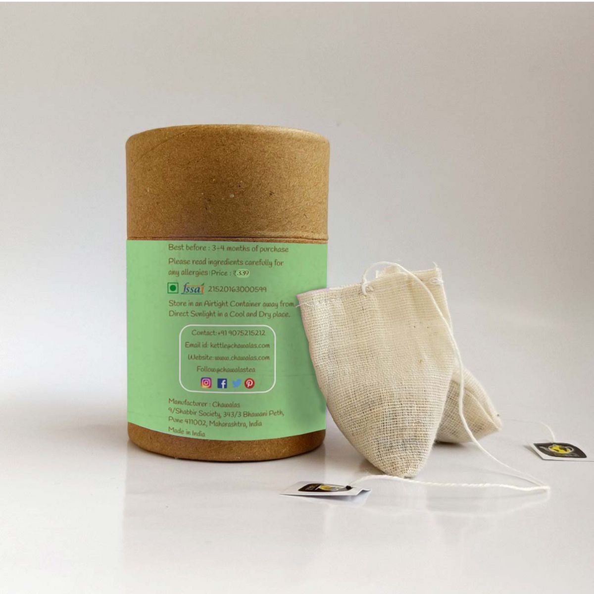 Morning Moringa Herbal Tea Bags - 18gms | Verified Sustainable by Brown Living™