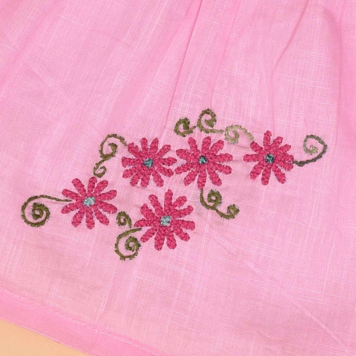 Multicolour Pure Cotton Hand Embroidered Baby Dress Combo - Set of 3 – Kids Frocks & Dresses by Stotra available on Brown Living™. Small . SKU: STRCOTMULTFROCOM02 - S. Img 21.