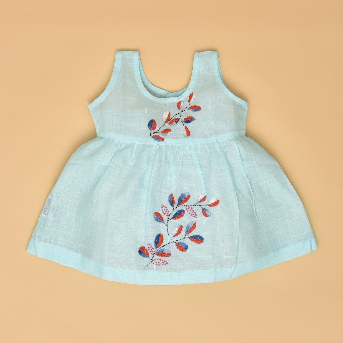 Multicolour Pure Cotton Hand Embroidered Baby Dress Combo - Set of 3 – Kids Frocks & Dresses by Stotra available on Brown Living™. Small . SKU: STRCOTMULTFROCOM02 - S. Img 23.