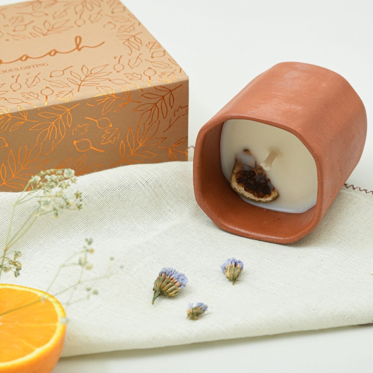 Narangi XL Candle | Tropical Citrus Summer | Soy Wax | Verified Sustainable by Brown Living™