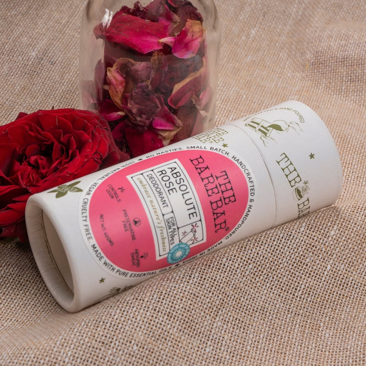 Natural Absolute Rose Deodorant for All - Day Freshness – Deodorant on Brown Living™. SKU: 8904448007992. Img 10.