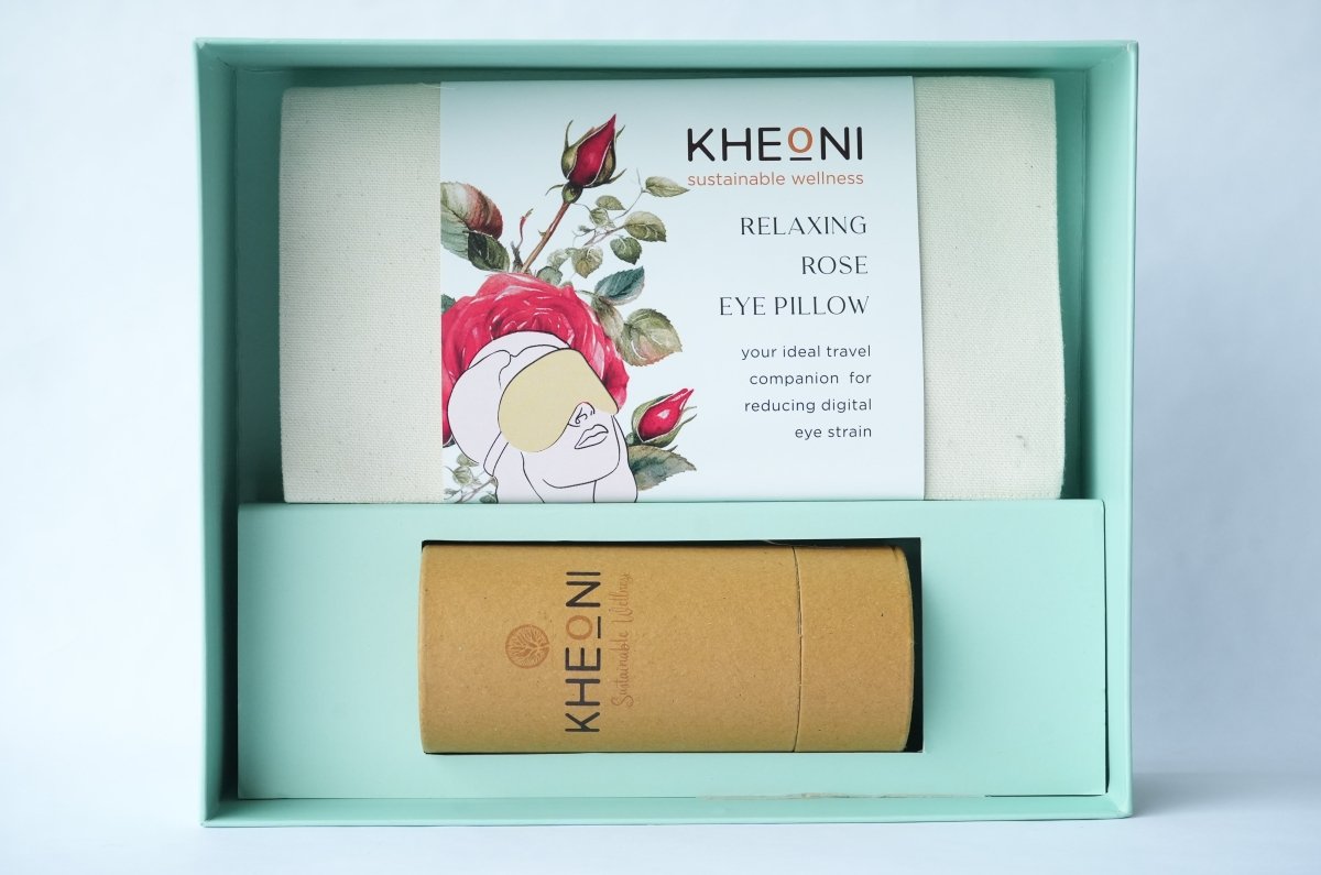 Natural Eye Care Kit for Tired Eyes – Eye Pillow on Brown Living™. SKU: SPEPER002P. Img 2.