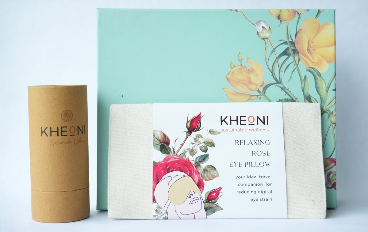 Natural Eye Care Kit for Tired Eyes – Eye Pillow on Brown Living™. SKU: SPEPER002P. Img 3.