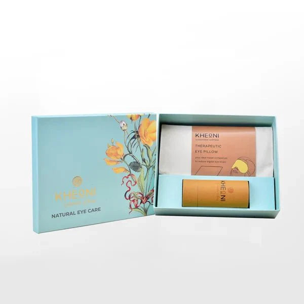 Natural Eye Care Kit for Tired Eyes – Eye Pillow on Brown Living™. SKU: SPEPER002P. Img 1.