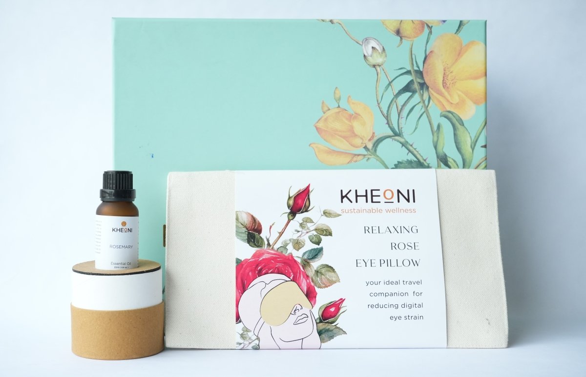 Natural Eye Care Kit for Tired Eyes – Eye Pillow on Brown Living™. SKU: SPEPER002P. Img 4.