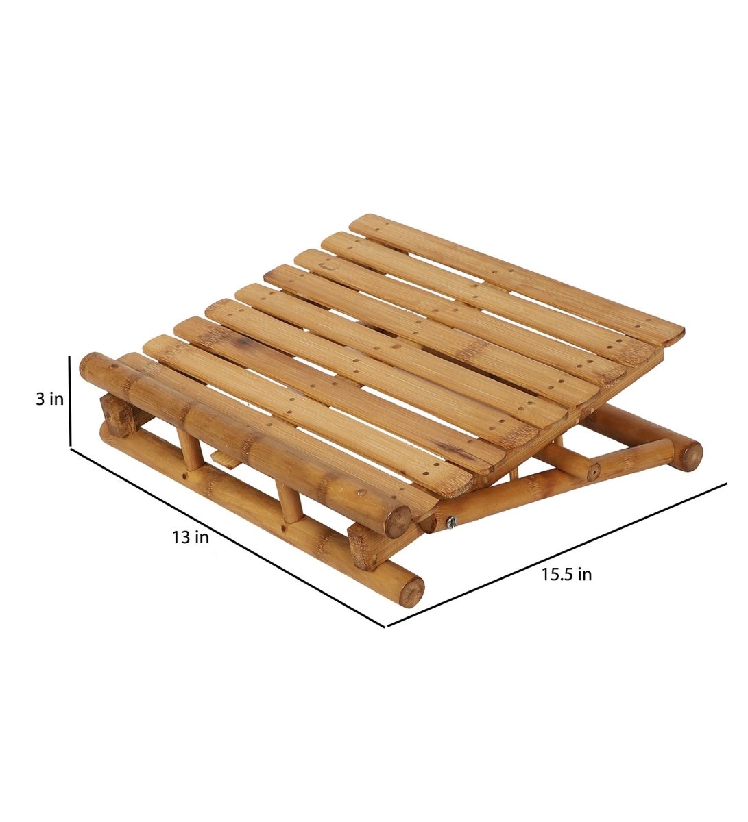 Natural Handmade Bamboo Three - Way Laptop Stand – Laptop Sleeve on Brown Living™. SKU: SK - BLS - LP - 03 - NT. Img 4.