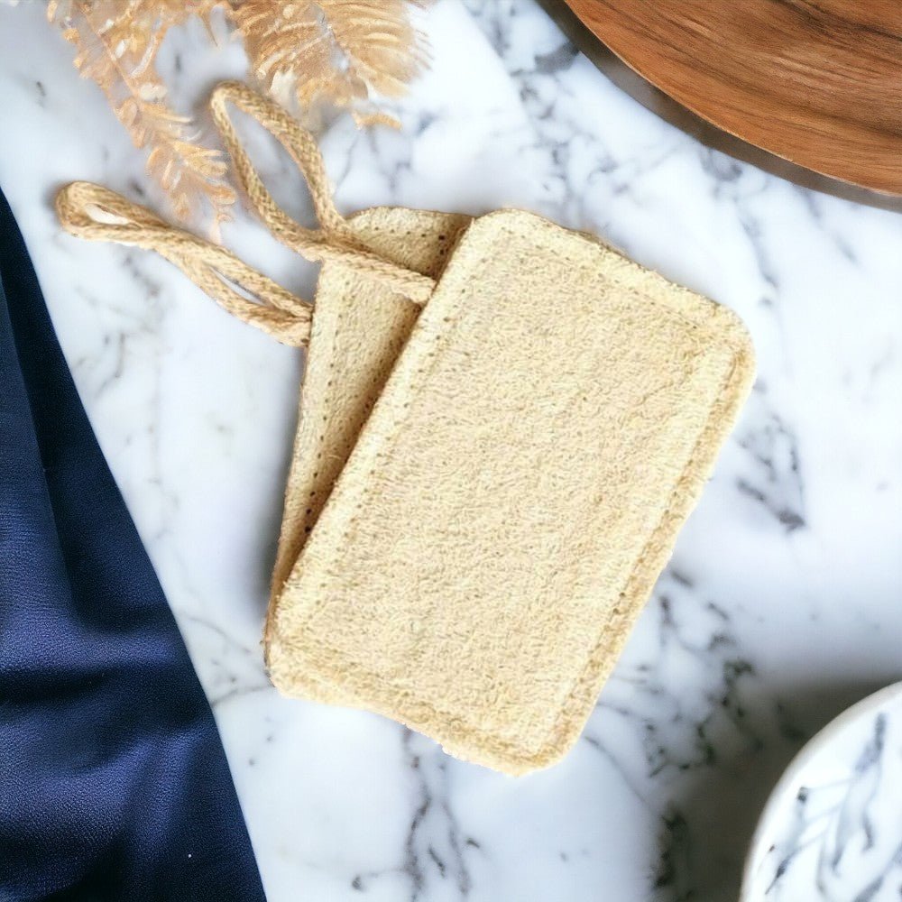 Natural Loofah Body Scrubber - Pack of 2 – Body Scrub on Brown Living™. SKU: 108 - 06466 - OEP221_24BL6321. Img 6.