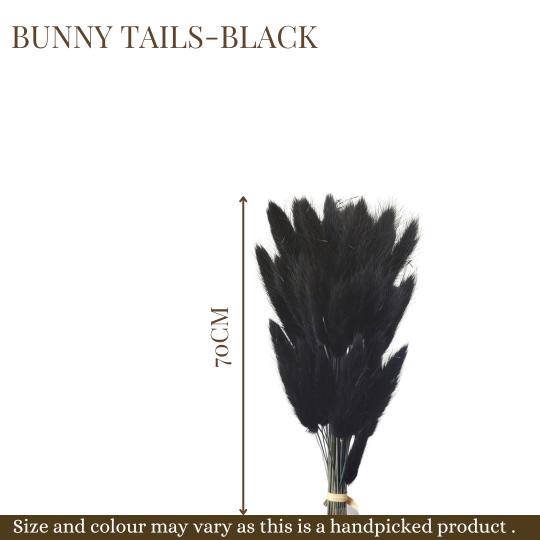 Naturally Dried Bunny Tails - Black – Decor & Artefacts on Brown Living™. SKU: DF - 82. Img 5.