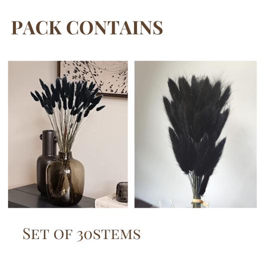 Naturally Dried Bunny Tails - Black – Decor & Artefacts on Brown Living™. SKU: DF - 82. Img 4.