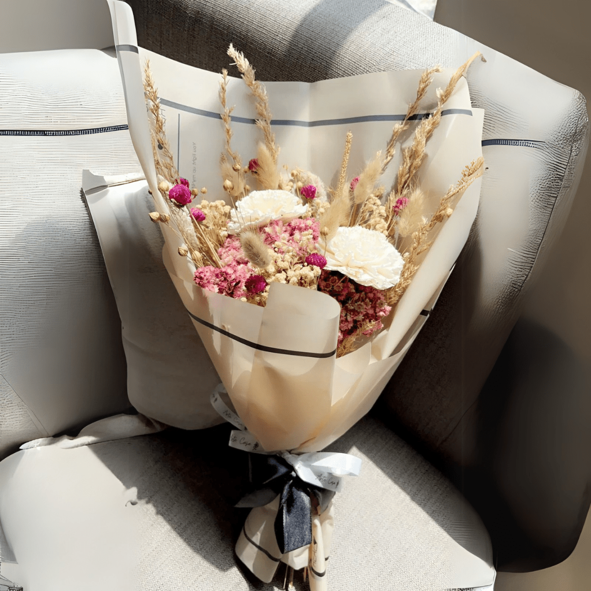 Naturally Dried Marshmallow Bunch – Decor & Artefacts on Brown Living™. SKU: D - 34. Img 2.