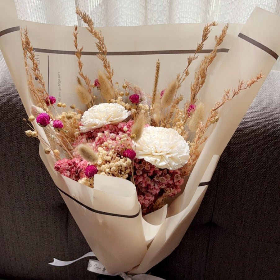 Naturally Dried Marshmallow Bunch – Decor & Artefacts on Brown Living™. SKU: D - 34. Img 3.