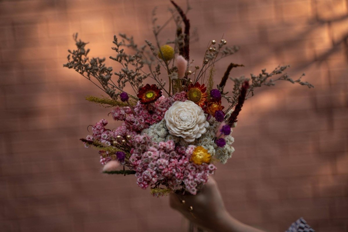 Naturally Dried Serene Garden Bunch – Decor & Artefacts on Brown Living™. SKU: 23. Img 3.