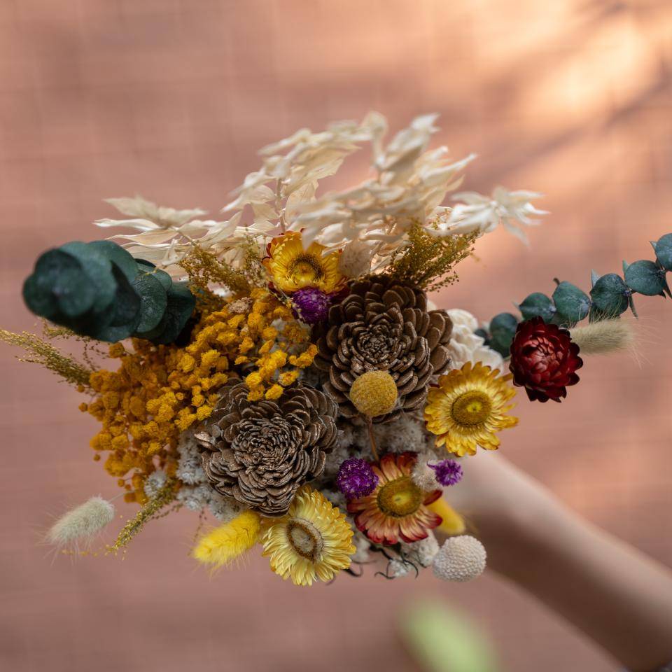 Naturally Dried Timeless Petal Bunch – Decor & Artefacts on Brown Living™. SKU: 21. Img 2.