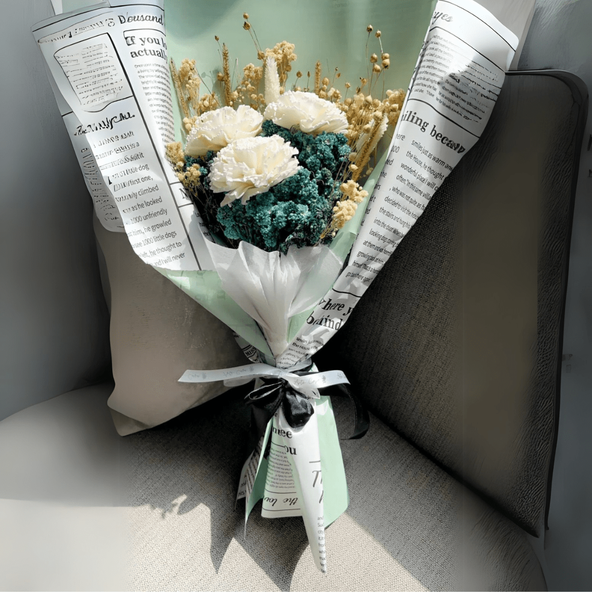 Naturally Dried Turquoise Treasure Bunch – Decor & Artefacts on Brown Living™. SKU: d - 35. Img 2.