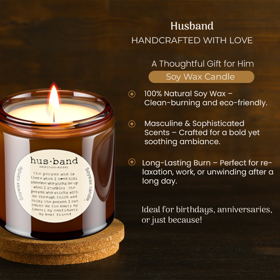 Naturals Scented Candle - Husband | Verified Sustainable by Brown Living™