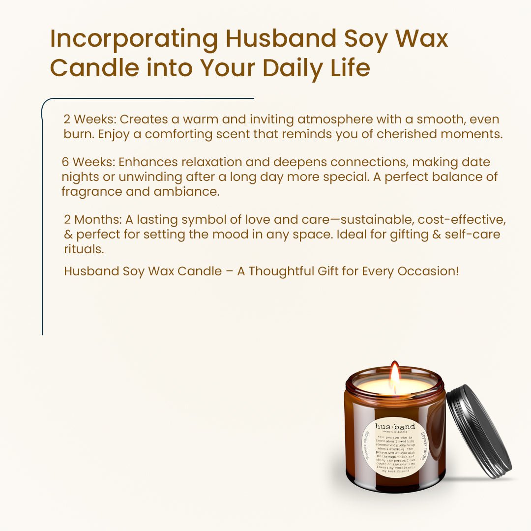 Naturals Scented Candle - Husband | Verified Sustainable by Brown Living™