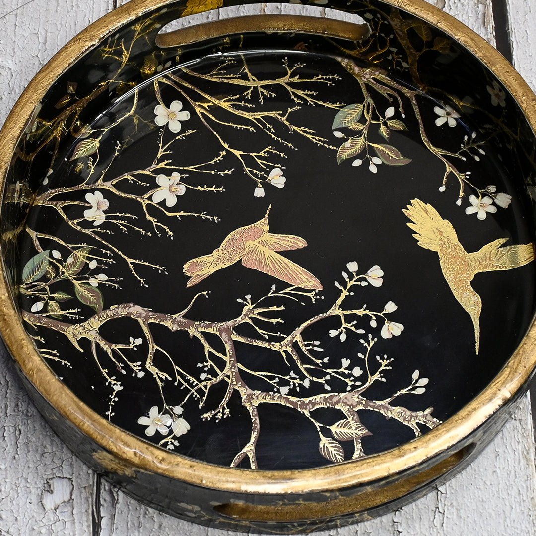Night Abstract Round Trays - Pack of 3 – Home Decor on Brown Living™. SKU: MJ00135TY. Img 4.