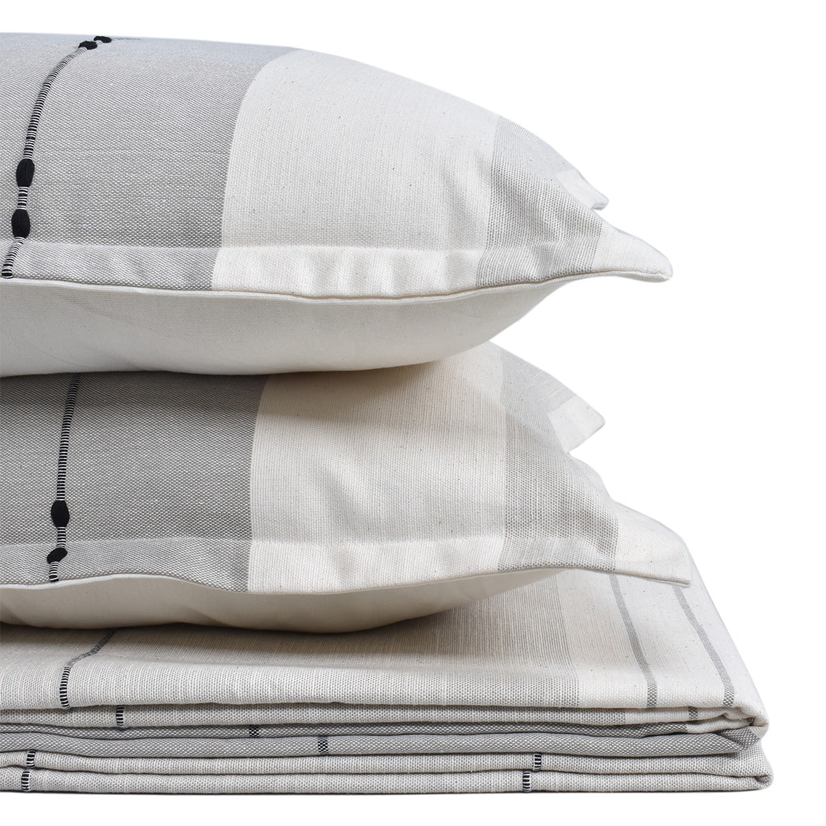 Ombre Grey Bedcover Set – Bed Linens on Brown Living™. SKU: TGW110042. Img 3.