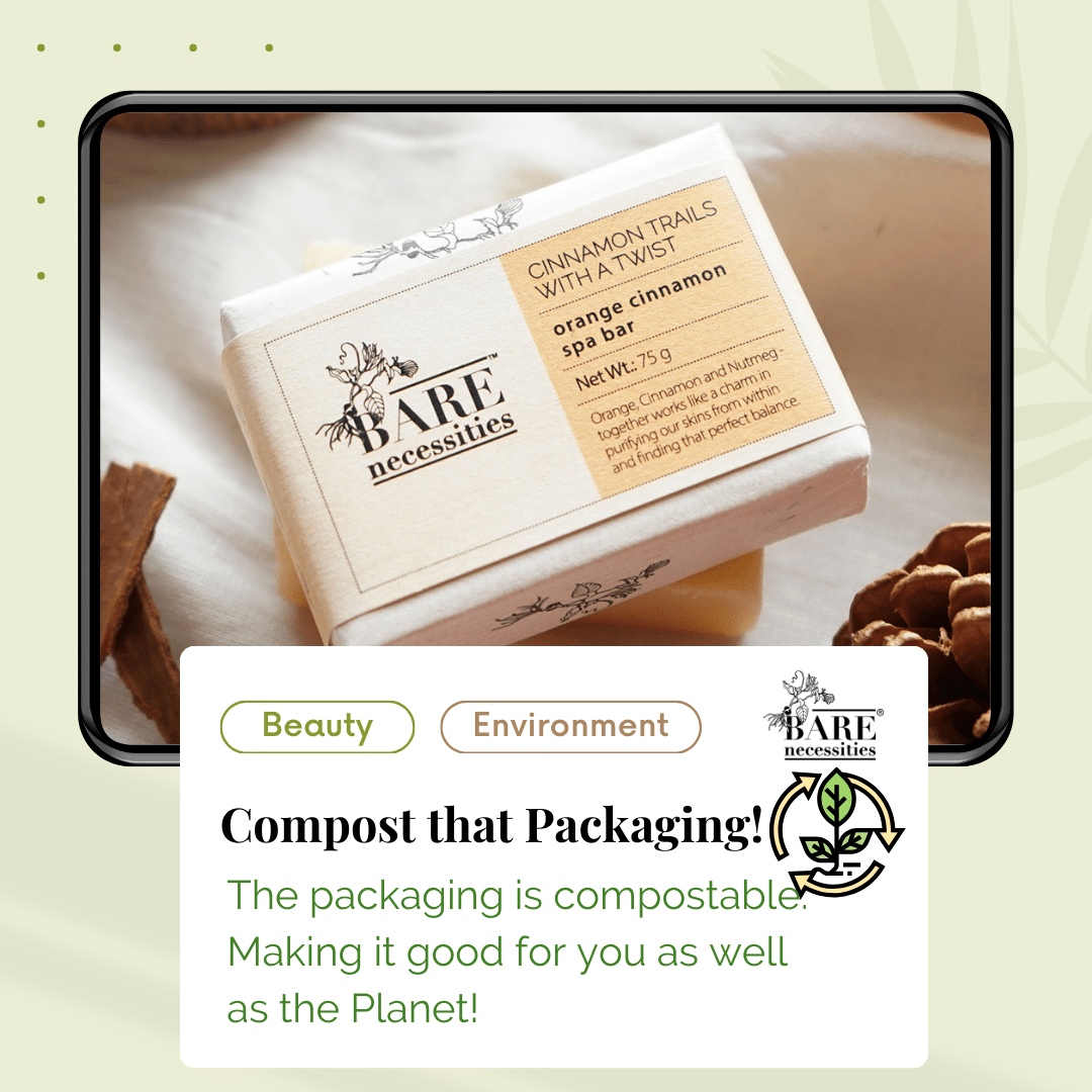 Orange Cinnamon Bathing Bar | Organic Cold - processed, Handmade Soap for Clear skin | Pack of 2 – Body Soap on Brown Living™. SKU: BNPCO006 - 1. Img 6.