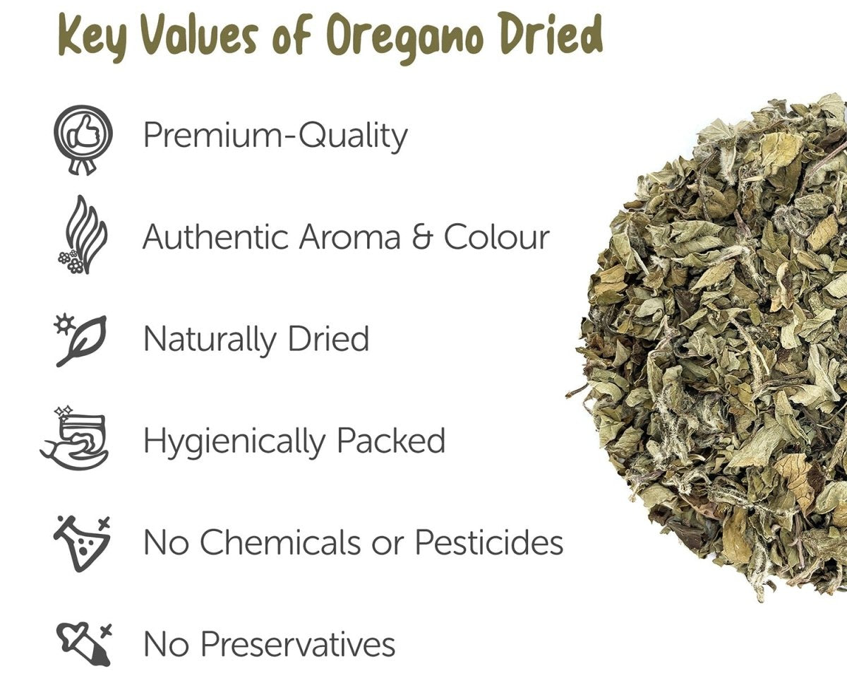 Oregano Flakes 50g - Naturally Dried & Organic – Seasonings & Spices on Brown Living™. SKU: 2HS_OFDI - 5T. Img 2.