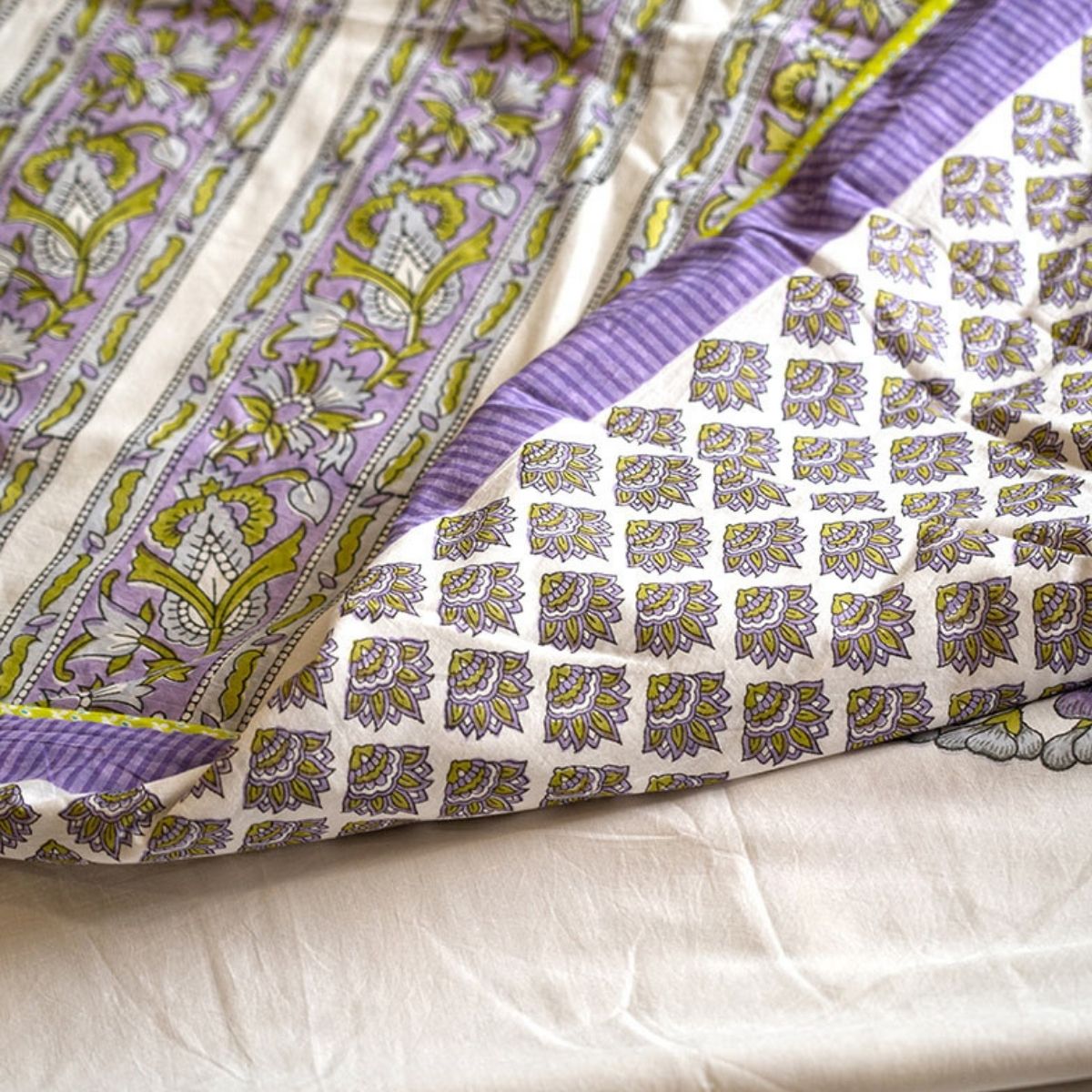 Organic Cotton Elegant King Size Dohar | Verified Sustainable by Brown Living™