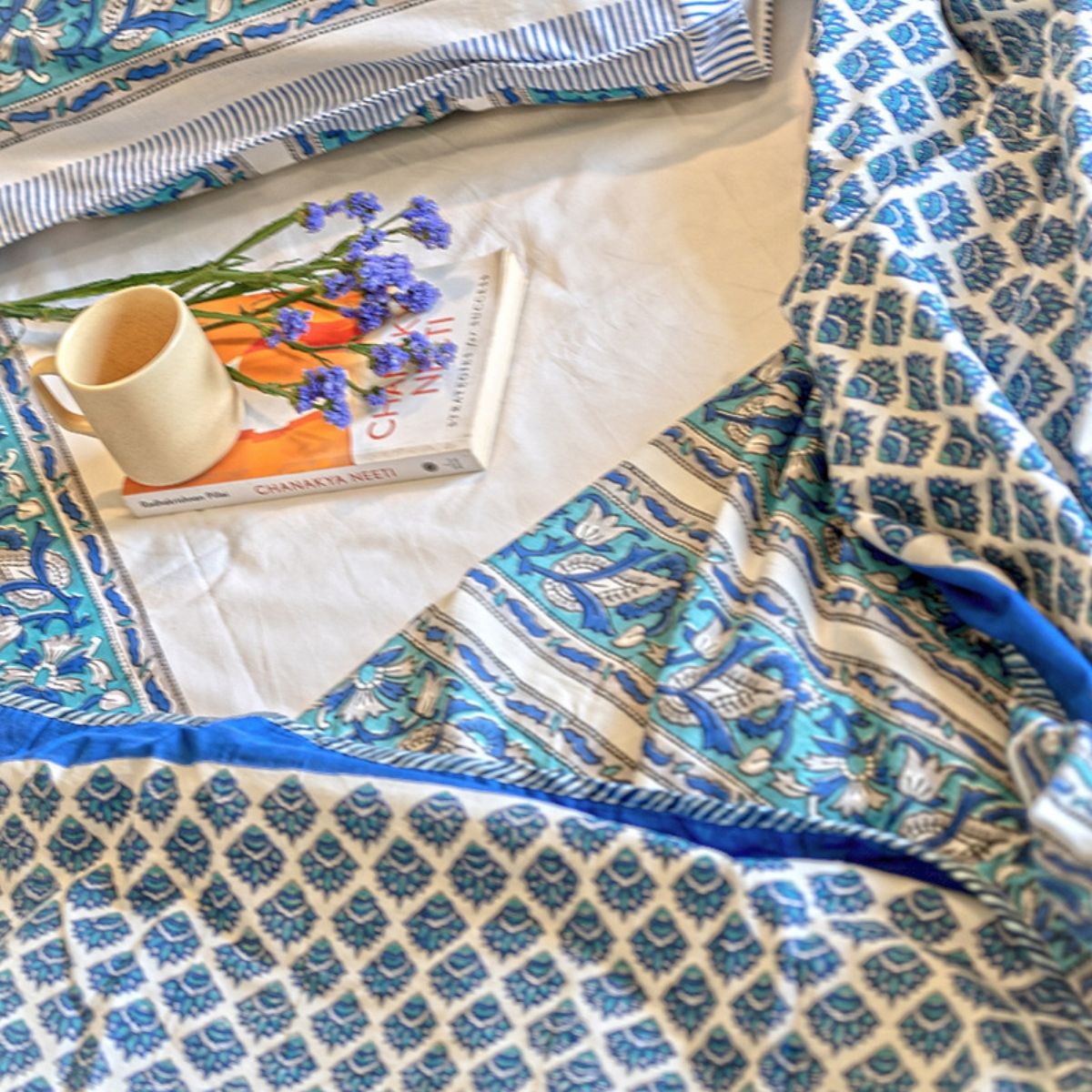 Organic Cotton Elegant King Size Dohar | Verified Sustainable by Brown Living™