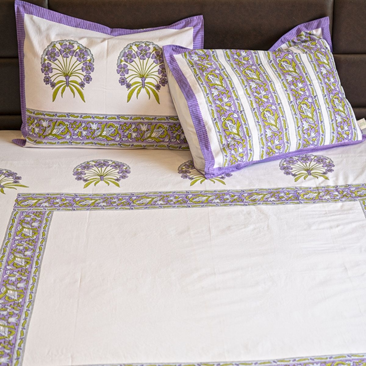 Organic Cotton Multicolor Pristine Floral Bedsheet Set | Verified Sustainable by Brown Living™