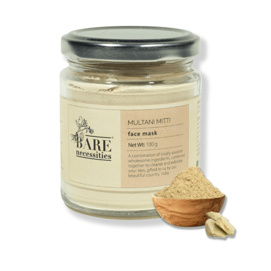 Organic Multani Mitti Powder for Face – Face Pack on Brown Living™. SKU: BNPCI013. Img 1.