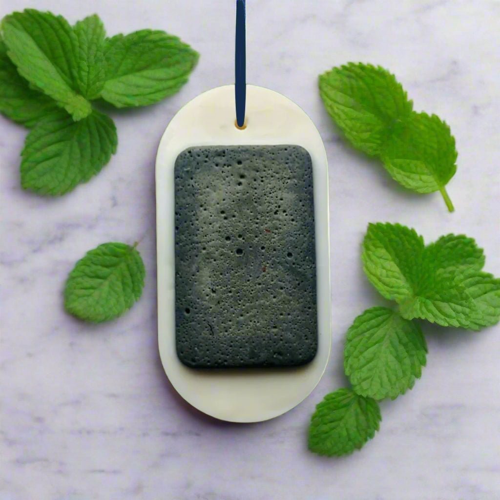 Peppermint fragrance - Grey Claystone Closet Freshener | Verified Sustainable by Brown Living™