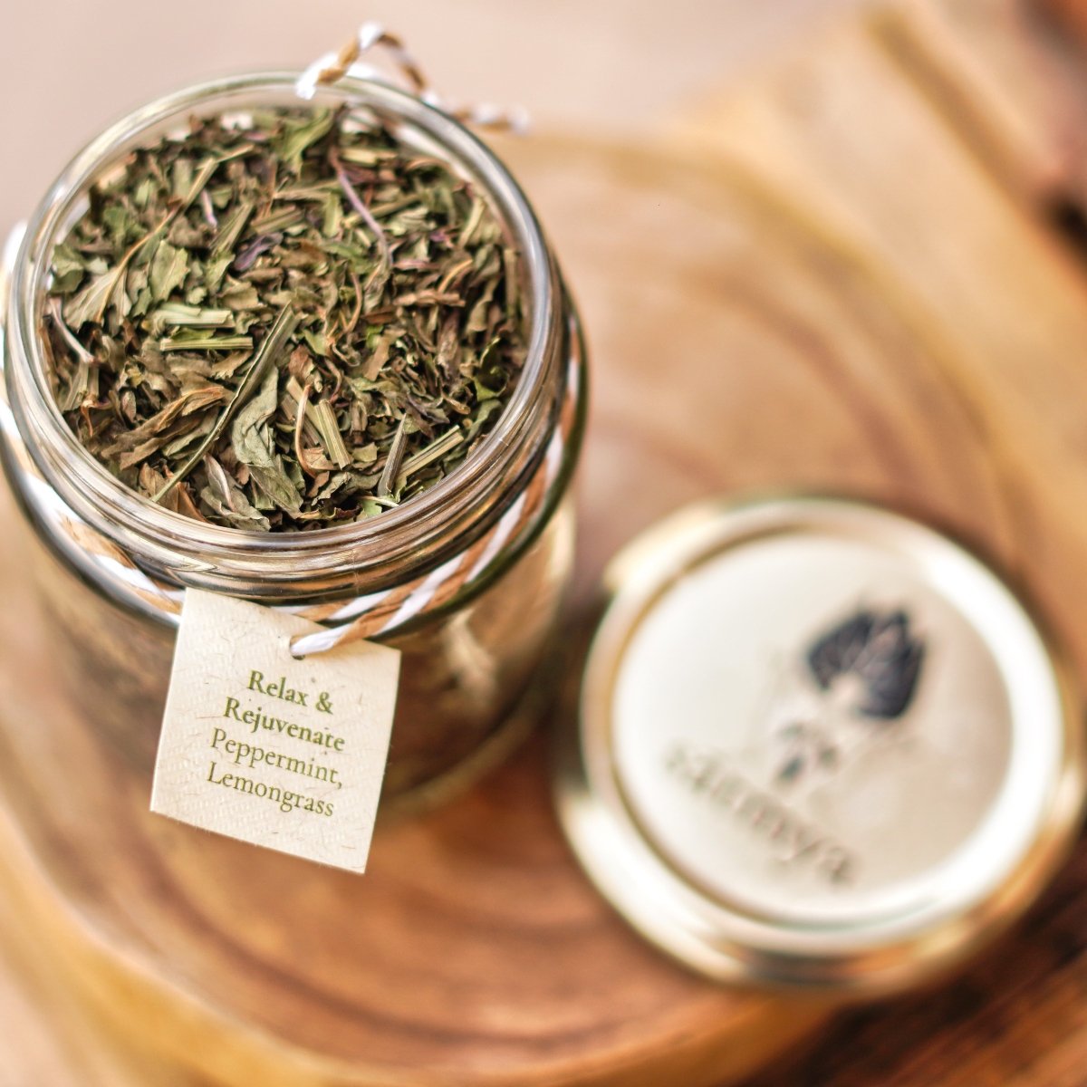 Peppermint & Lemongrass Tea - Refreshing Digestive Infusion - 25g – Tea on Brown Living™. SKU: peppe_25gms. Img 2.