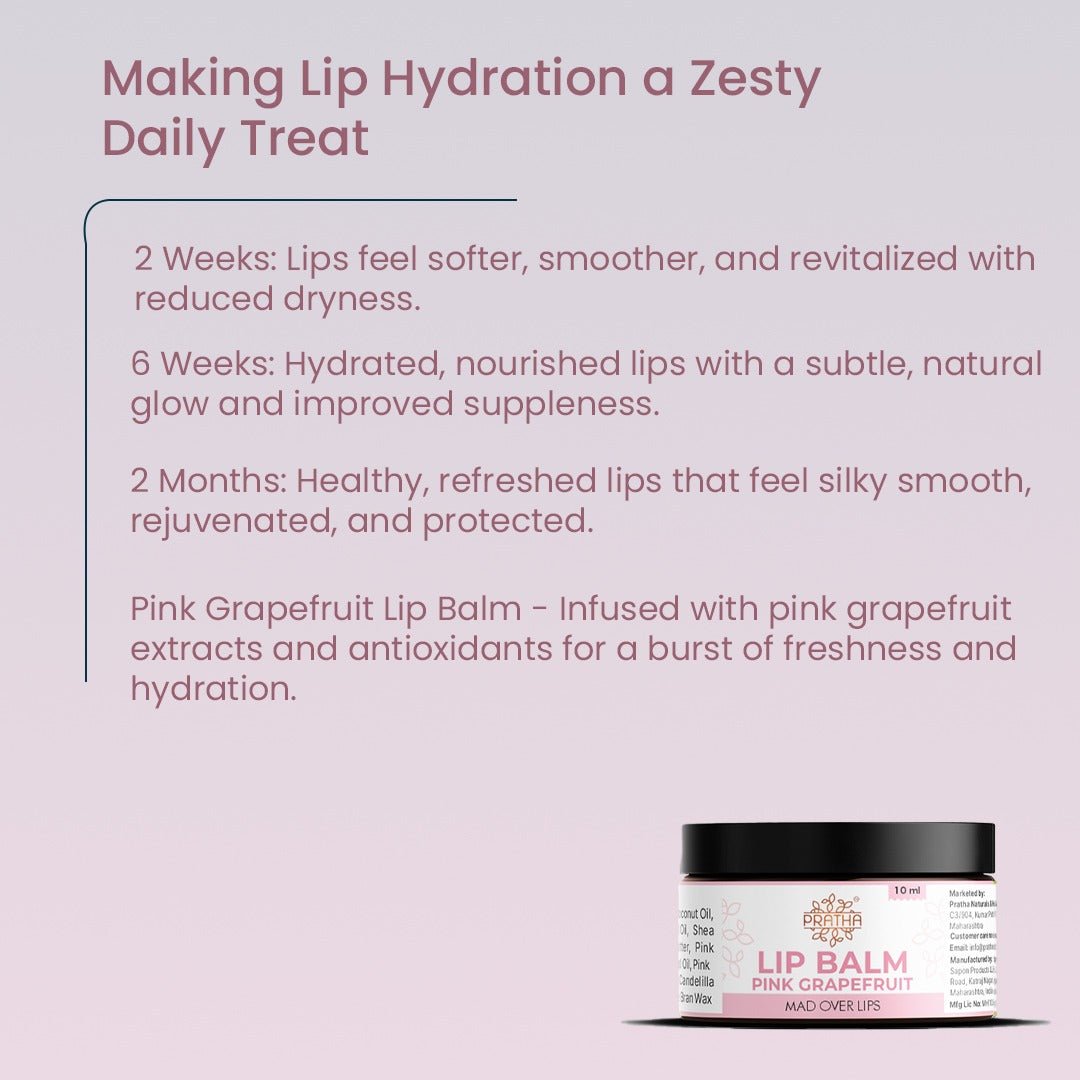 Pink Grapefruit Lip Balm | Refreshing & Natural Hydration | Verified Sustainable by Brown Living™